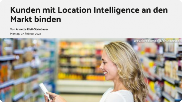 Online-Beitrag aus Lebensmittelzeitung zum Thema Location Intelligence